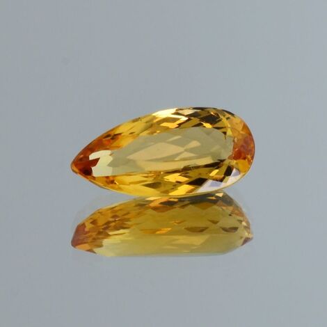 imperial Topaz pear yellow orange 4.58 ct