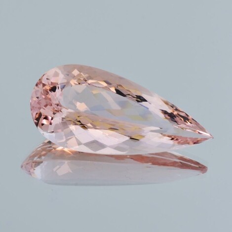 Morganite Beryll pear pink 44.34 ct