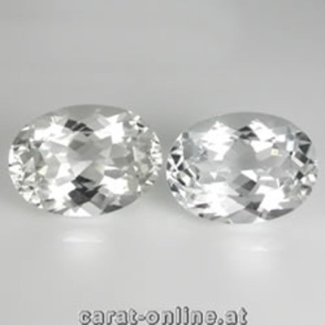 Petalite Pair oval colorless 4.83 ct Petalite Pair oval colorless 4.83 ct