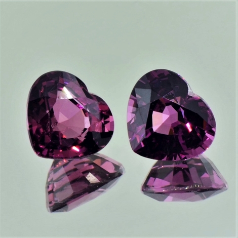 Rhodolith Duo Granate Herz 8,24 ct Rhodolith Duo Granate Herz 8,24 ct