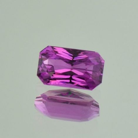 Sapphire octagon-princess purplish pink unheated 2.08 ct