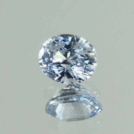 Sapphire oval very light blue unheated 2.03 ct