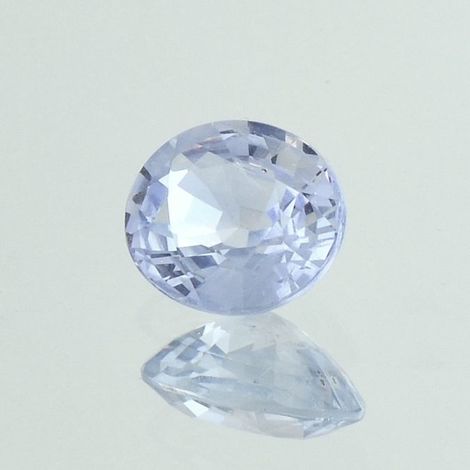 Sapphire oval very light blue unheated 2.40 ct
