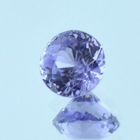 Spinell rund-brillantiert lila-hellblau unbehandelt 2,36 ct