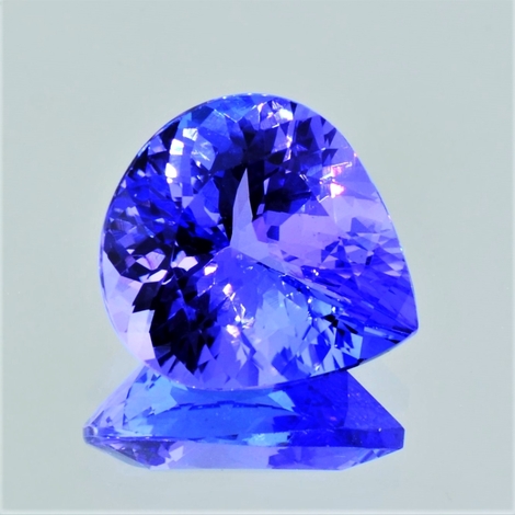 Tansanit Tropfen lila-blau 14,77 ct