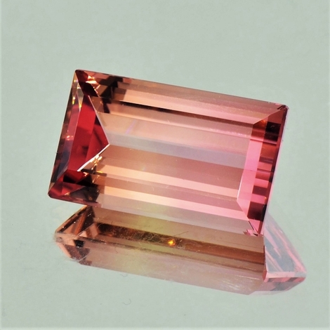 Turmalin Baguette gelblich-rosa 15,95 ct Turmalin Baguette gelblich-rosa 15,95 ct