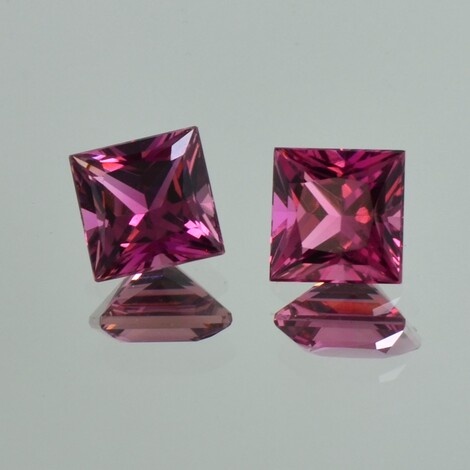 Turmalin Duo Princess purpur-rosa 5,51 ct