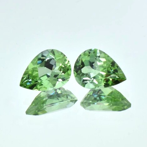 Turmalin Duo, Tropfen facettiert (5,39 ct.) aus Kongo