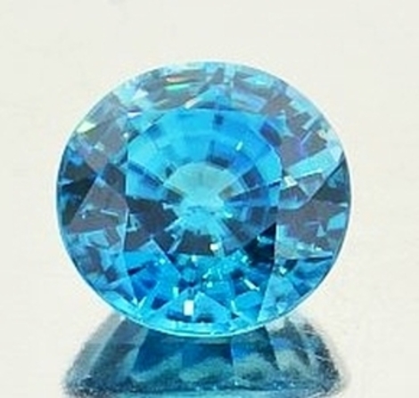 Zirkon rund blau 6,91 ct Zirkon rund blau 6,91 ct