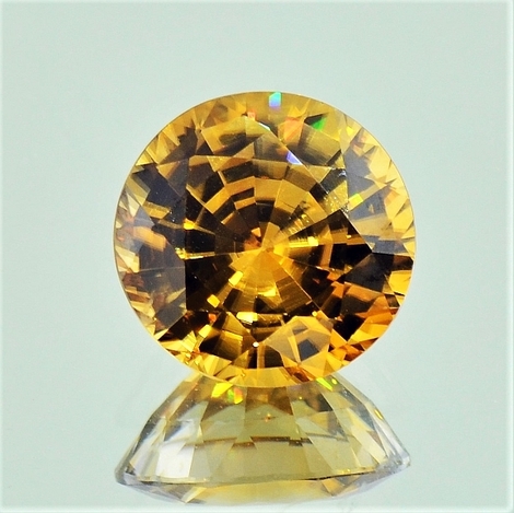 Zirkon rund gelblich 7,18 ct Zirkon rund gelblich 7,18 ct
