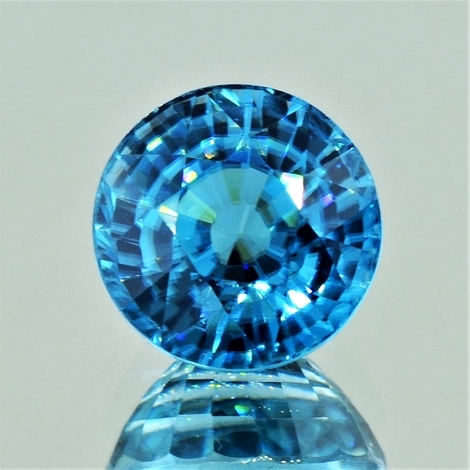 Zirkon rund intensives Blau 20,97 ct.