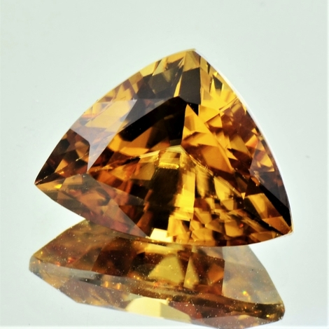 Zirkon Trillion gelblich 12,10 ct Zirkon Trillion gelblich 12,10 ct