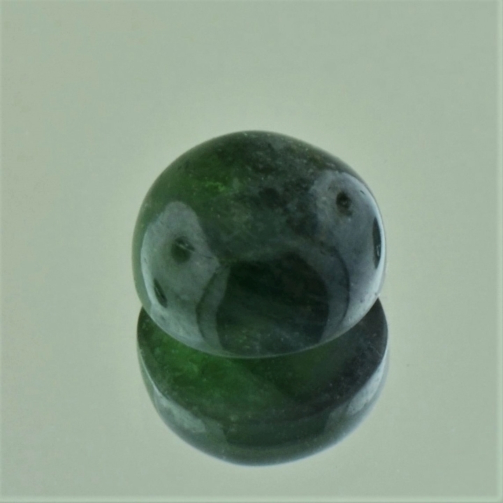 Tourmaline cabochon round dark green 4.15 ct