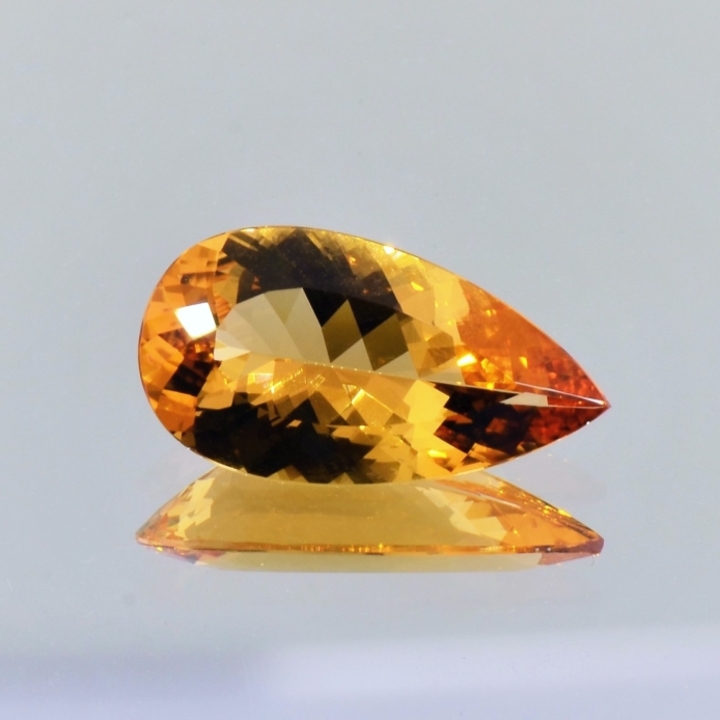 Imperial-Topas Tropfen gelborange 5,66 ct