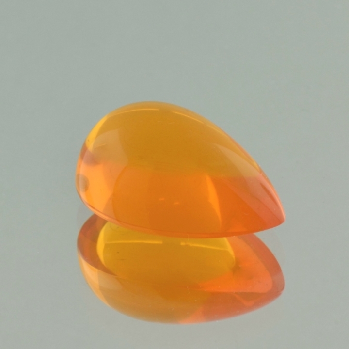 Fire Opal cabochon pear orange 10.40 ct