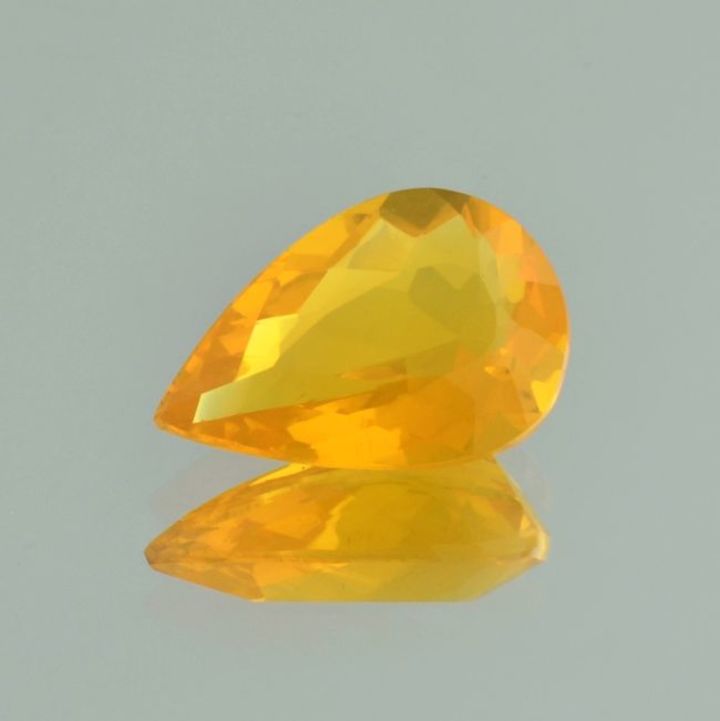 Fire Opal pear orange yellow 4.91 ct