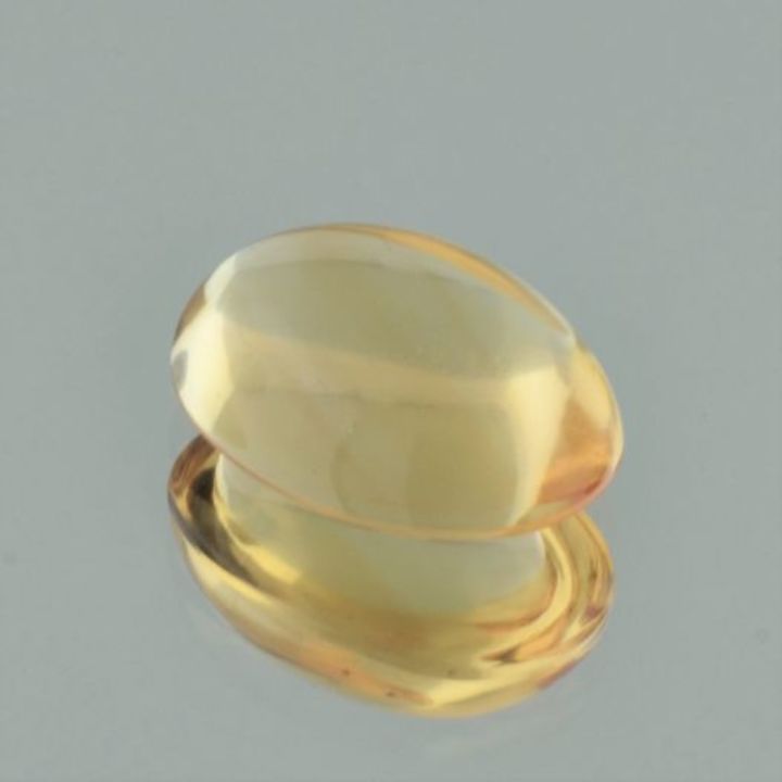 Citrin Cabochon oval hellgelb 12,31 ct