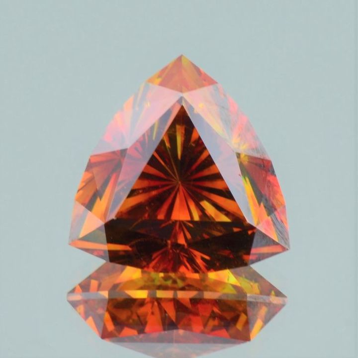 Sphalerite Design-Trillion orange 20.41 ct