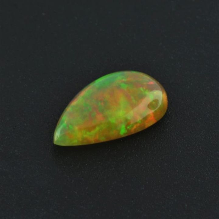 Precious Opal cabochon pear multicolor 3.64 ct