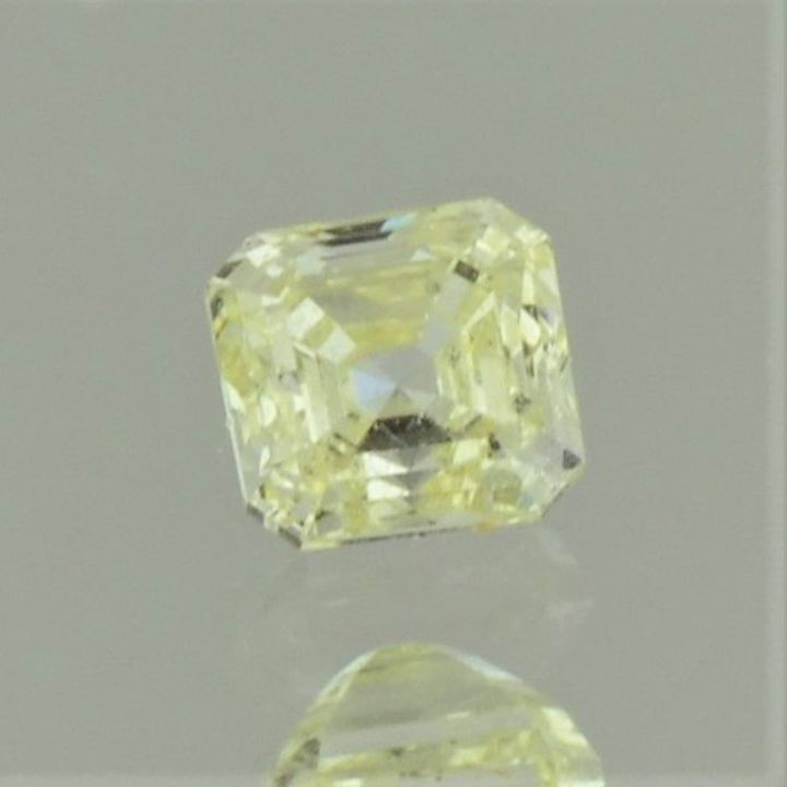 Farbdiamant octagon hellgelb vs2 0,34 ct