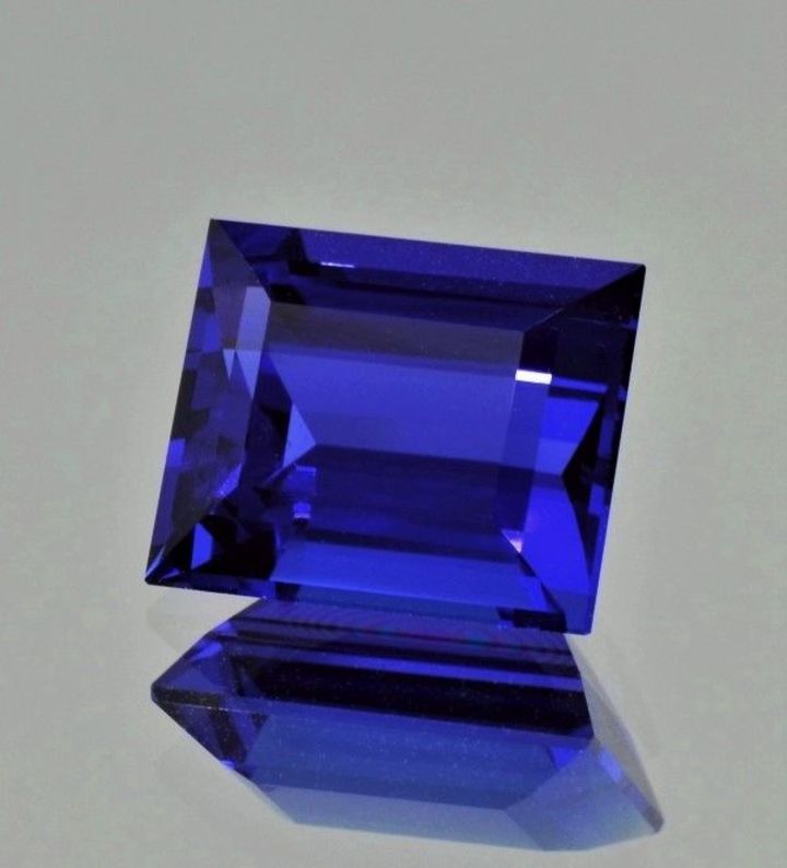 Tansanit rechteck intensivblau 13,03 ct