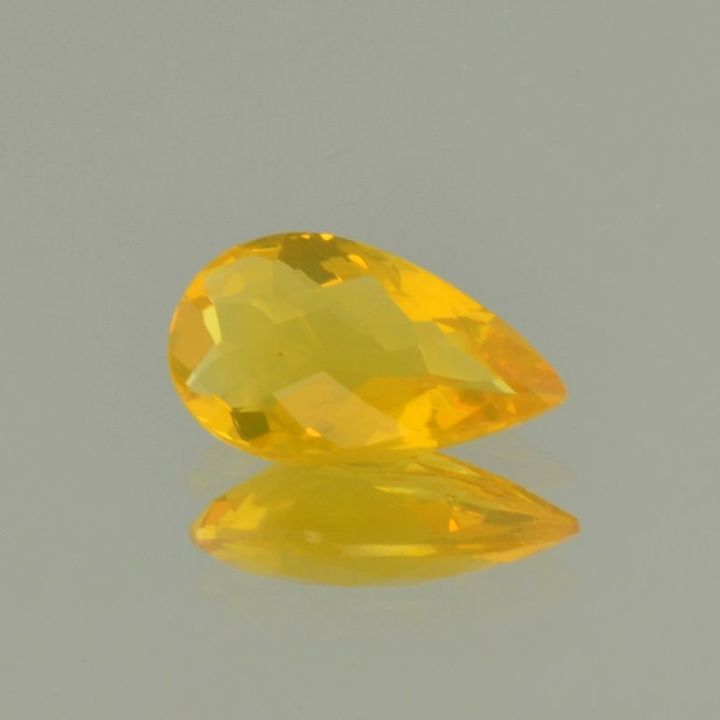 Fire Opal pear orange yellow 2.96 ct