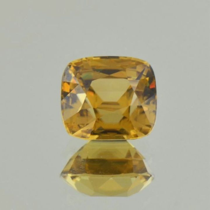 Zircon cushion yellow 6.55 ct