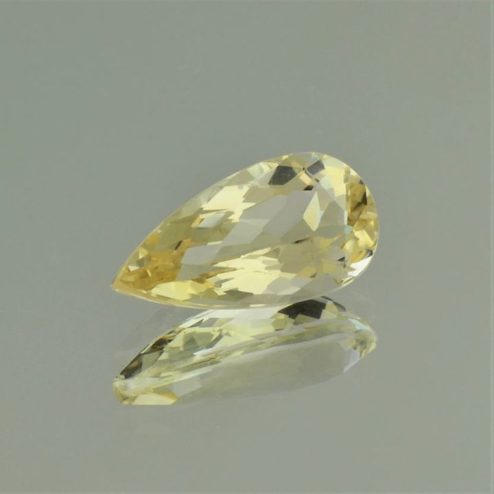 Edelberyll Tropfen hellgelb unbehandelt 6,96 ct