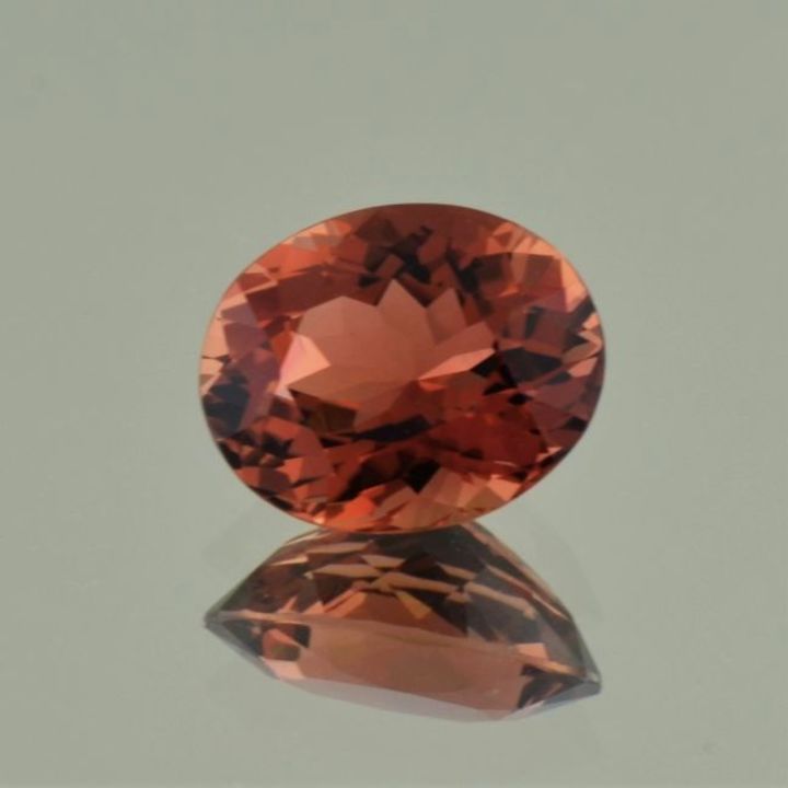 Turmalin oval orangebraun unbehandelt 4,77 ct