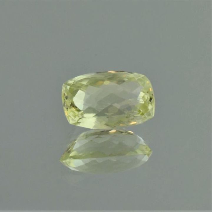 Sillimanite cushion light yellow untreated 4.28 ct