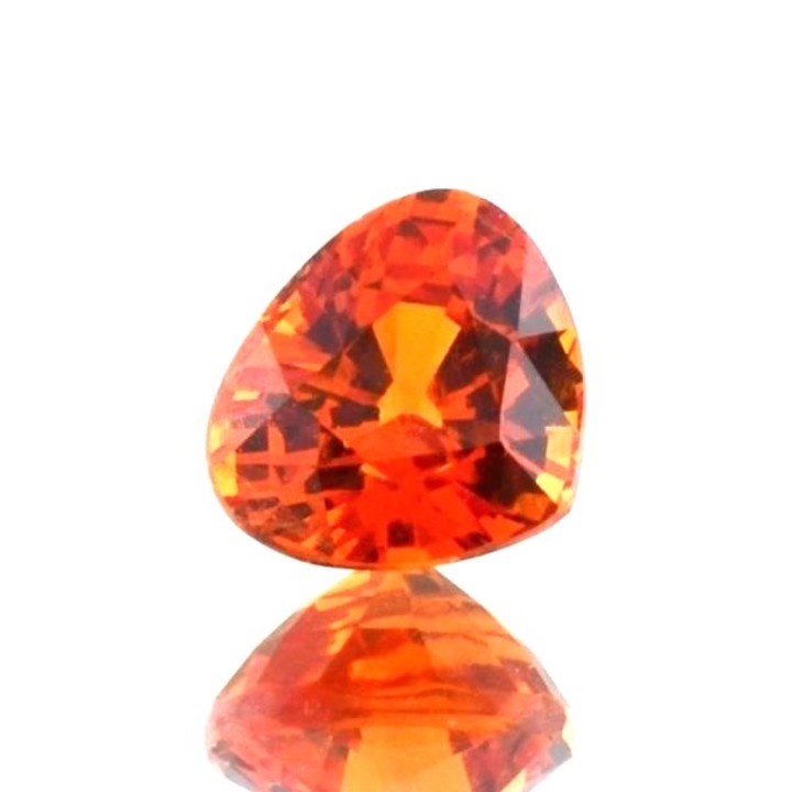 Mandarin-Granat Tropfen orange 4,11 ct.