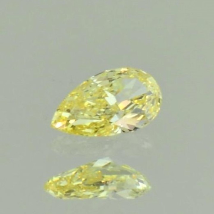 fancy diamond pear yellow si 0.26 ct