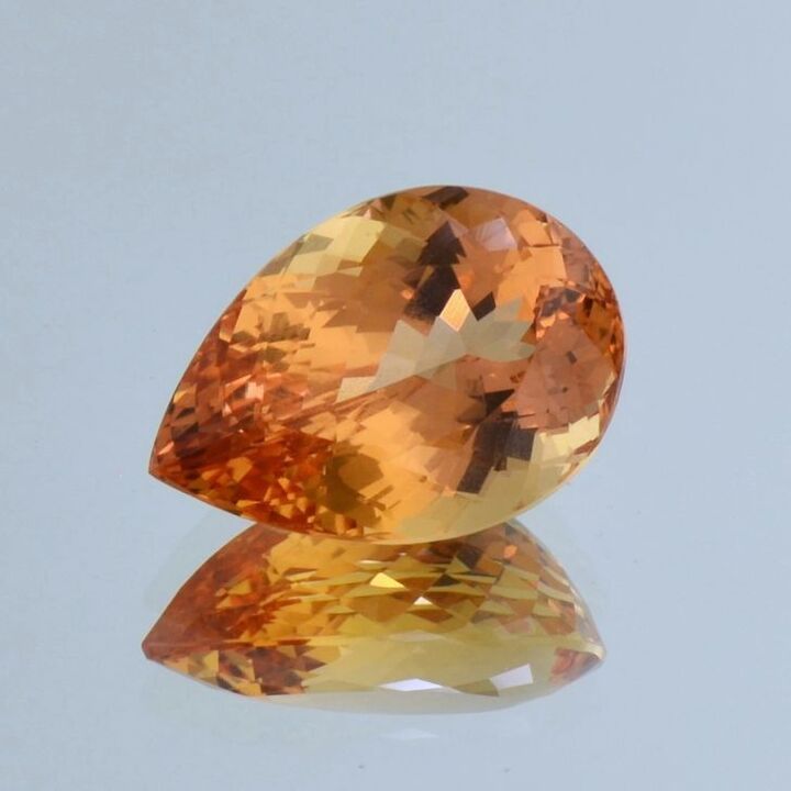 Imperial-Topas Tropfen gelborange 19,03 ct