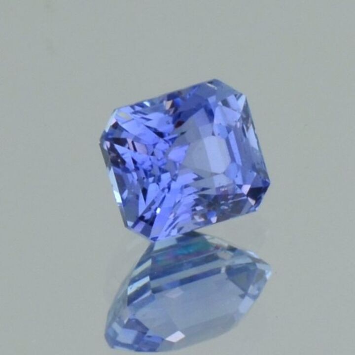 Saphir octagon blau unbehandelt 2,52 ct.