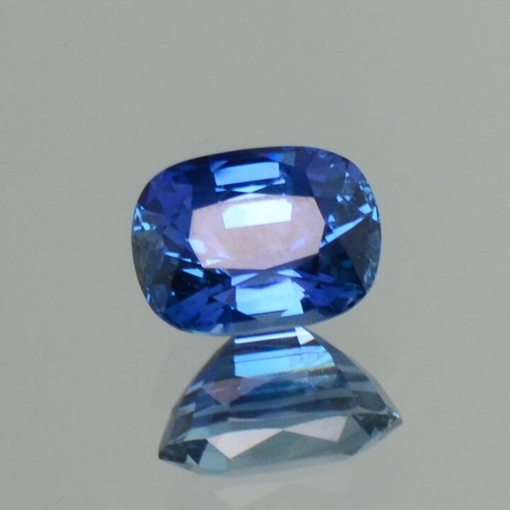 Burma Sapphire cushion blue untreated 3.23 ct.