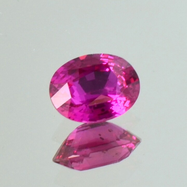 Sapphire oval intense vivid pink unheated 2.04 ct.