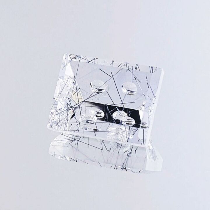 Tourmaline-Quartz rectangle mastercut colorless 25.45 ct