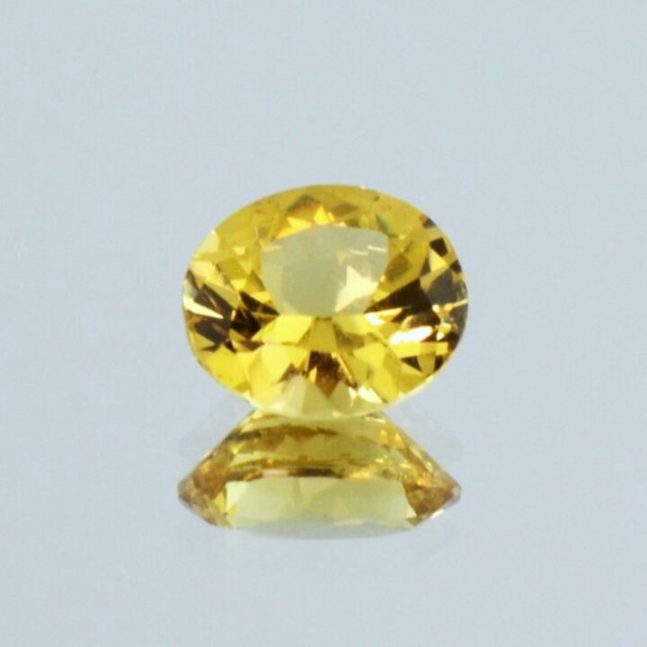 Garnet Grossularite oval yellow untreated 1.32 ct.