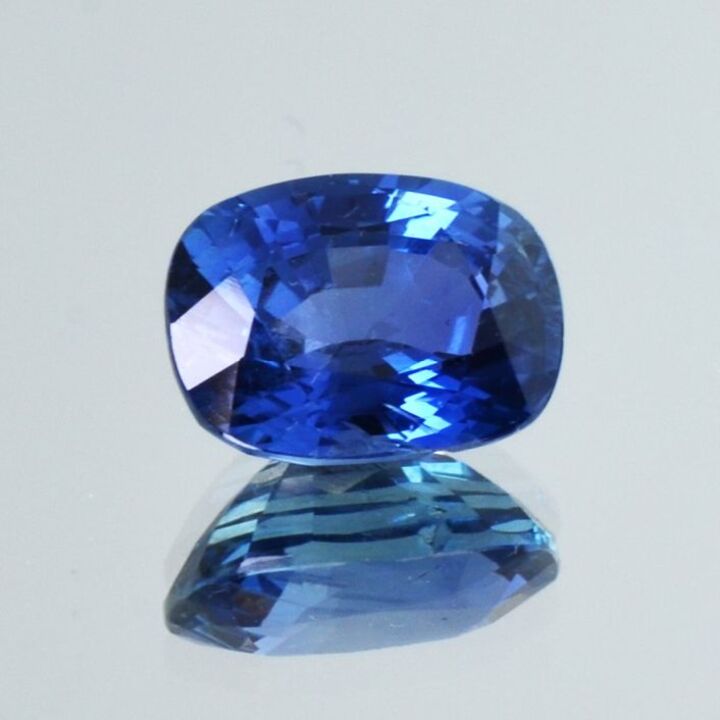 Burma Sapphire cushion blue untreated 4.11 ct.