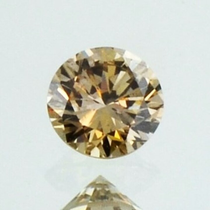 fancy diamond round brilliant bräunlich-champagne 0.44 ct