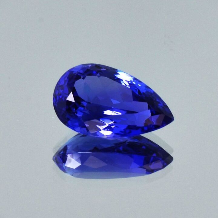 Tansanit Tropfen blau 6,00 ct.