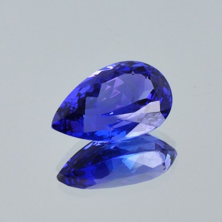 Tansanit Tropfen blau 6,00 ct.