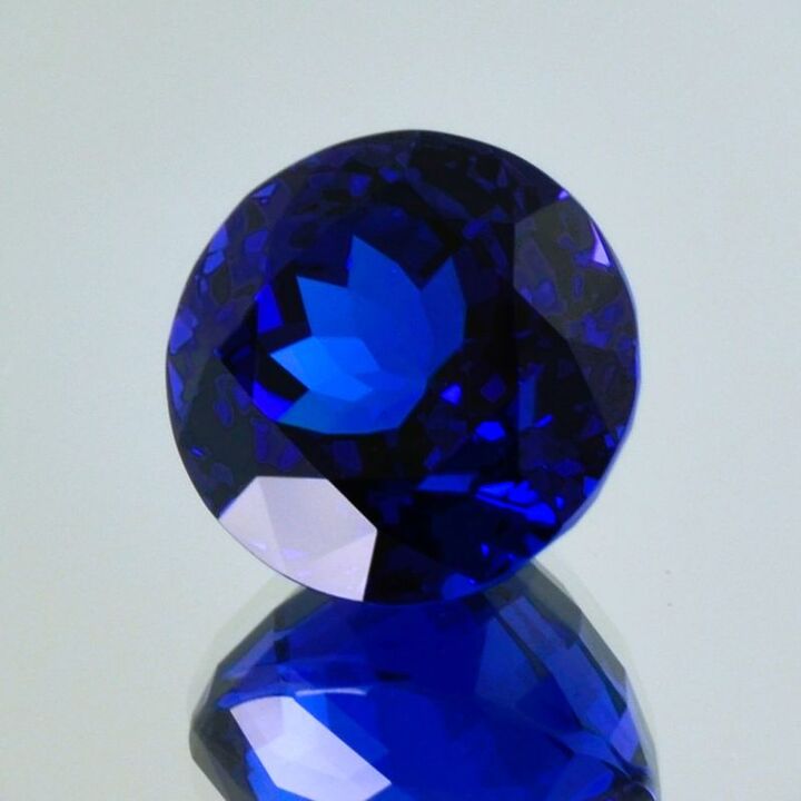 Tansanit rund intensivblau 23,58 ct.