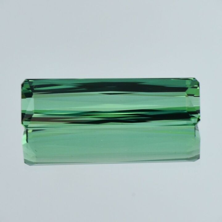 Tourmaline octagon bluish green 21.68 ct.