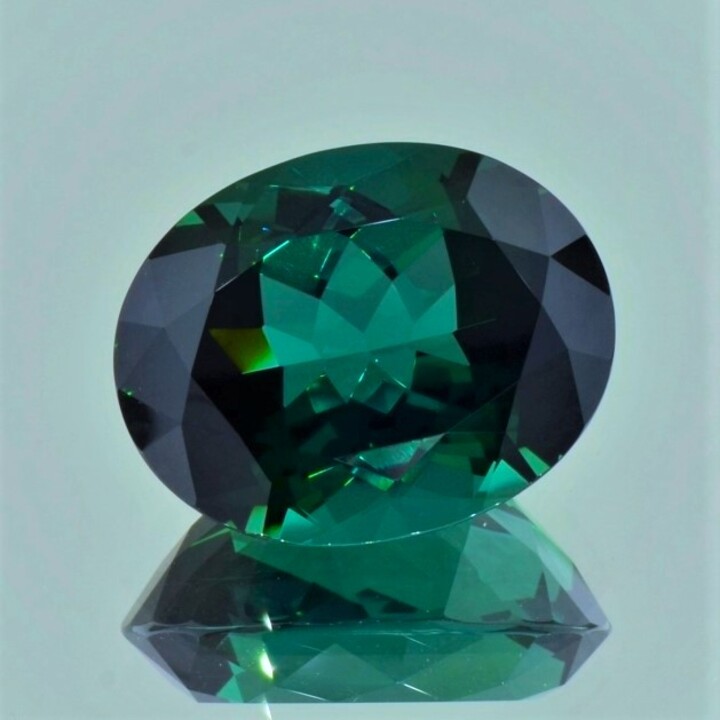 Green Tourmaline Tourmaline oval bluish  green 23.99 ct.