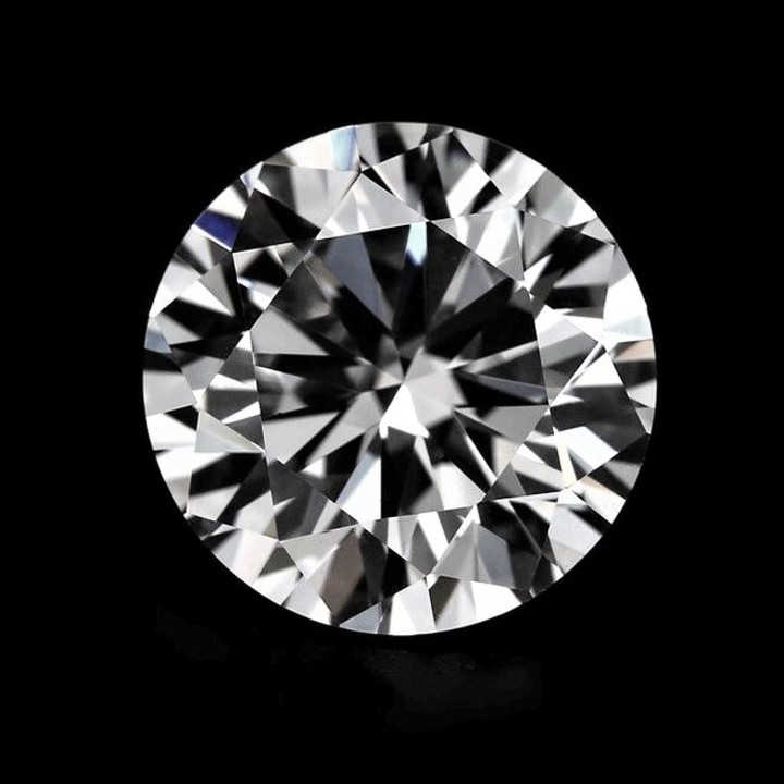 Diamond round brilliant hochfeines white D loupe clean 0.40 ct