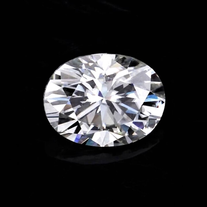 Diamant oval hochfeines Weiss D lupenrein 0,53 ct