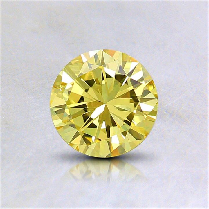 Farbdiamant Brillant sehr intensives Gelb vs1 0,52 ct