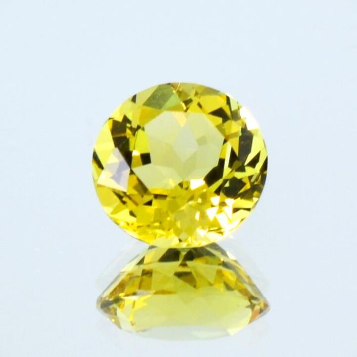 Goldberyll rund intensives Gelb 2,39 ct.