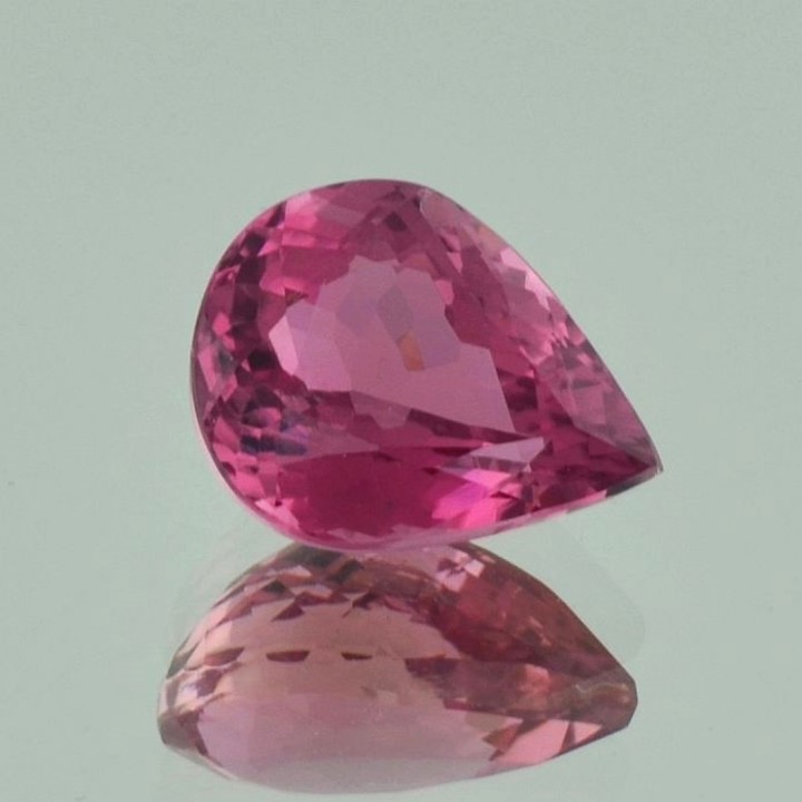 Rubellite Tourmaline pear purplish pink 6.54 ct